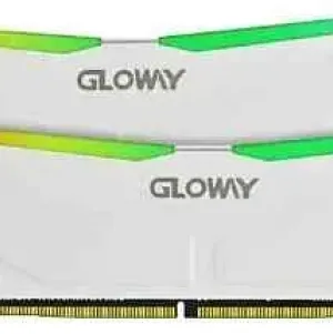 رامات Gloway RGB DDR4 باللون الأبيض - سعة 16 جيجابايت (2×8 جيجابايت) بتردد 3200 ميجاهرتز