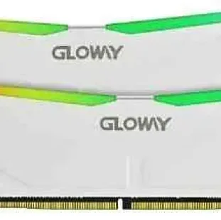 رامات Gloway RGB DDR4 باللون الأبيض - سعة 16 جيجابايت (2×8 جيجابايت) بتردد 3200 ميجاهرتز