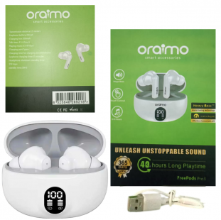 صوت واضح، بطارية تدوم طويلاً، وسعر لا يُضاهى Free Pods Pro3 Oraimo