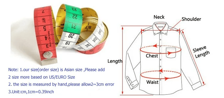 جدول المقاسات
