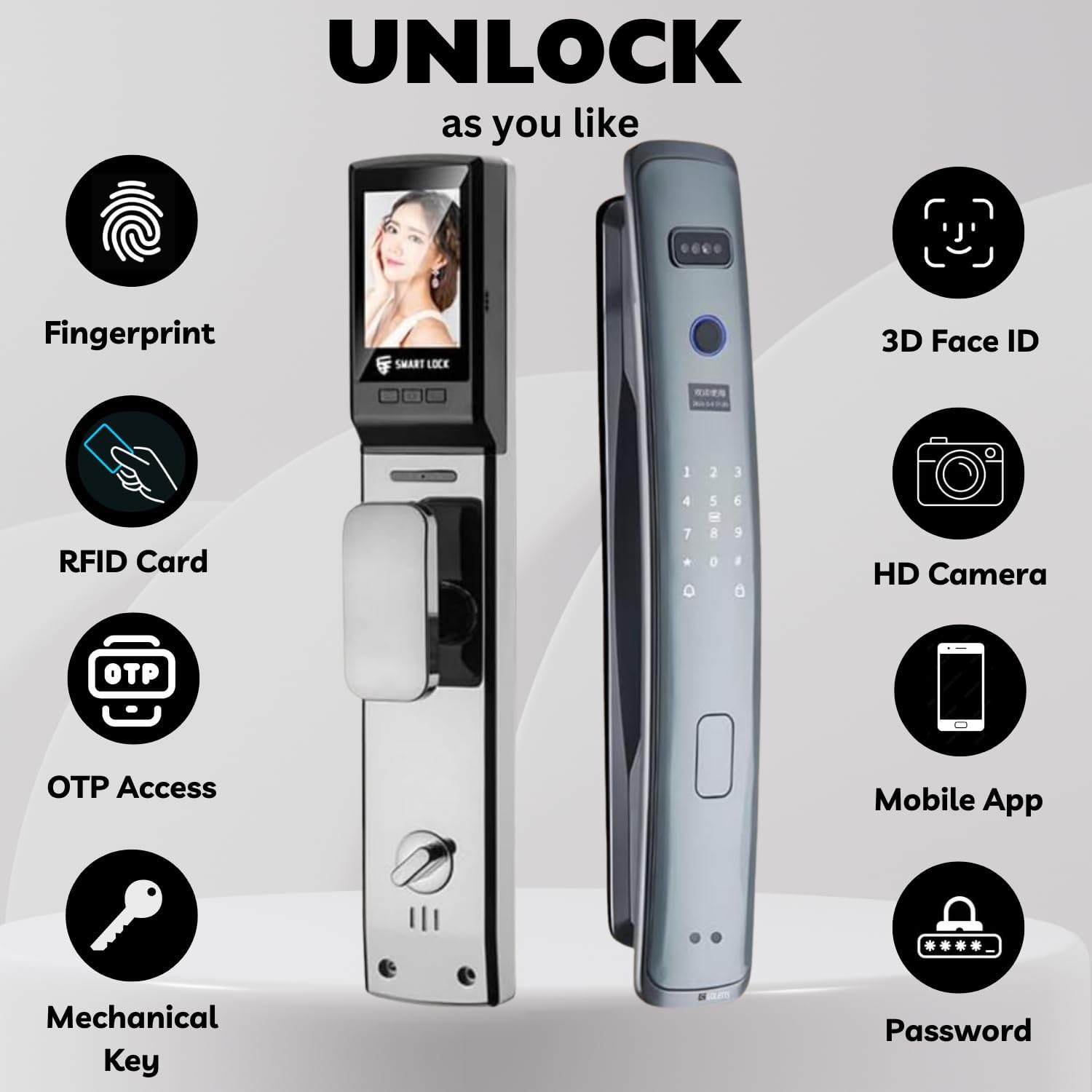 Smart lock replacing physical keys to avoid locksmith fees