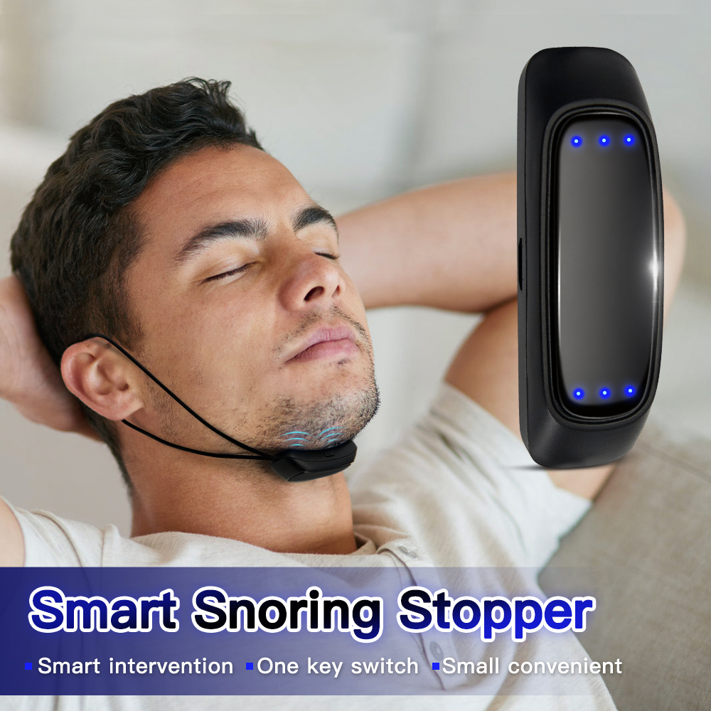 Couple sleeping peacefully using anti-snoring device